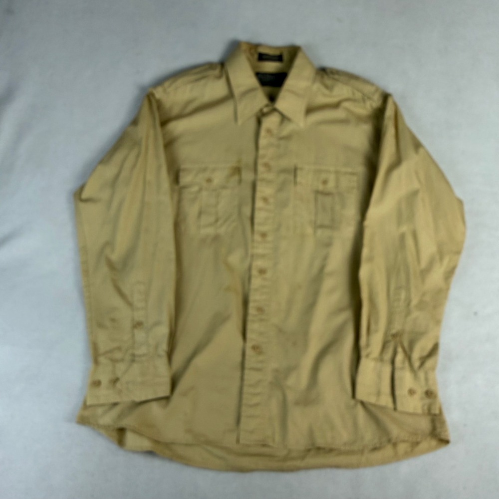 Vintage New York Sportswear Exchange Khaki‎ Cotton Utility Safari Shirt XL Men's